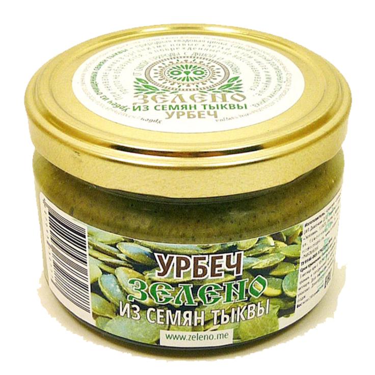 Урбеч из семян тыквы "Зелено", 200 г