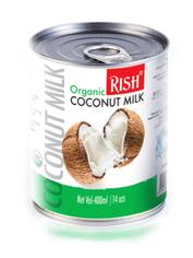 Органическое кокосовое молоко Rish с пониженной жирностью (жирность 5%-7%), 400 мл