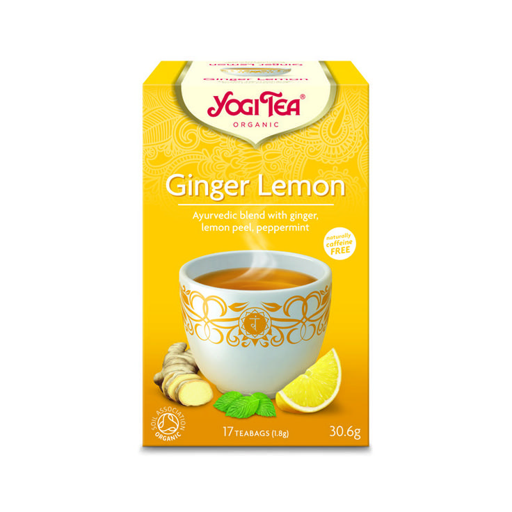 Чай органический Yogi Tea Ginger Lemon - Имбирь и лимон БИО 17 пакетиков 30.6 г