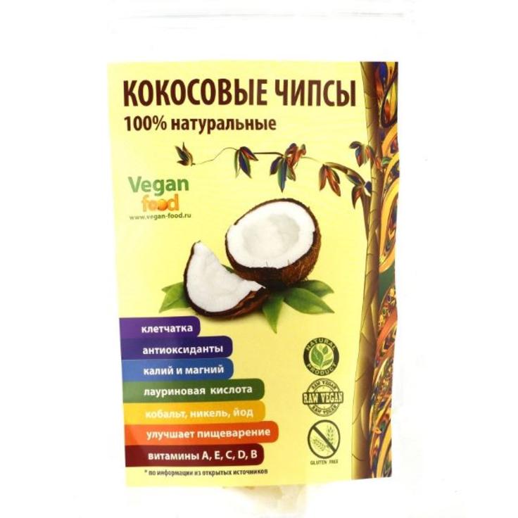 Чипсы кокосовые VEGAN FOOD, 200 г