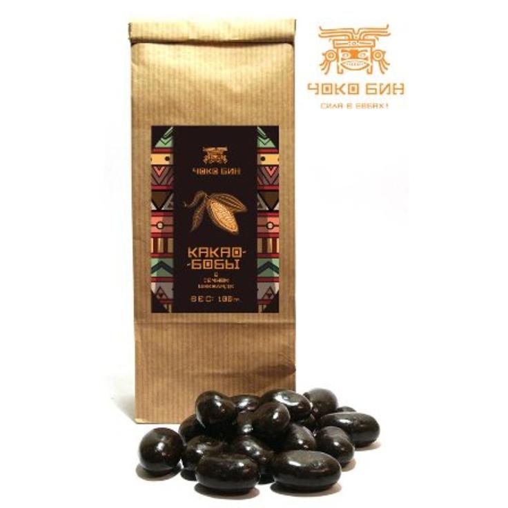 Какао-бобы в темном шоколаде ЧОКО БИН, 1000 г