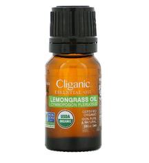 Лемонграсс, органическое 100%-эфирное масло CLIGANIC, 10 мл