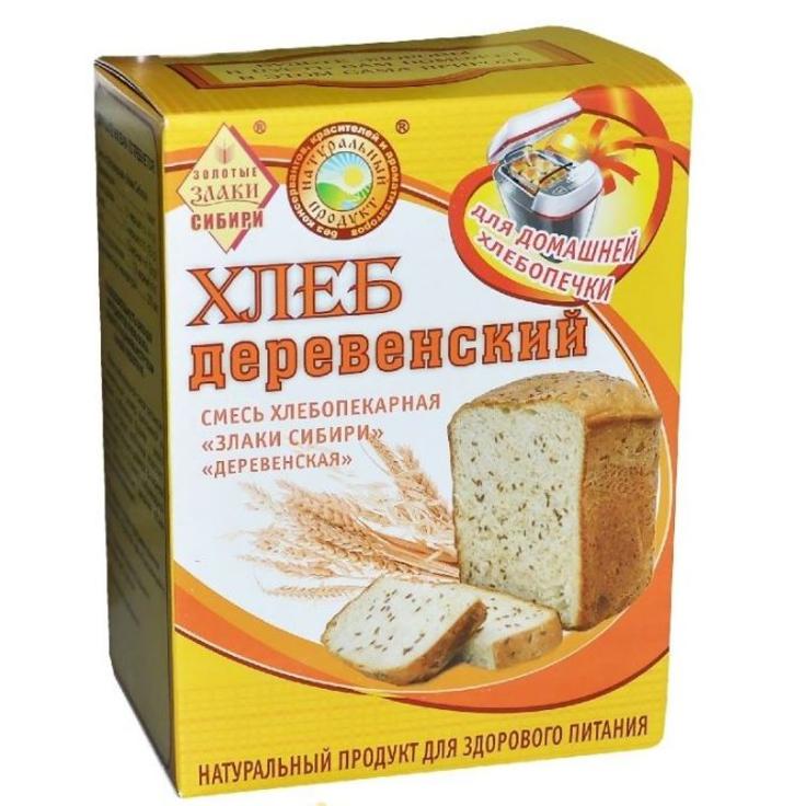 Смесь хлебопекарная "Деревенская" для хлебопечек "Злаки Сибири" 400 г