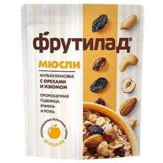 Мюсли "Фруктовая Энергия" злаковые глазированные яблочным соком с орехами и изюмом, 270 г