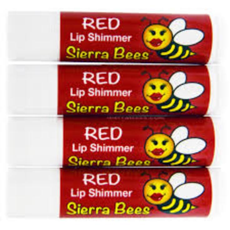 Органический тонированный красный бальзам-блеск для губ Sierra Bees на основе воска 4.25 г