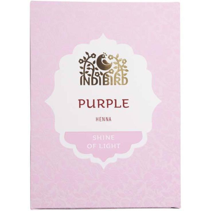 Натуральная краска для волос пурпурная Хна Indibird, 100 г