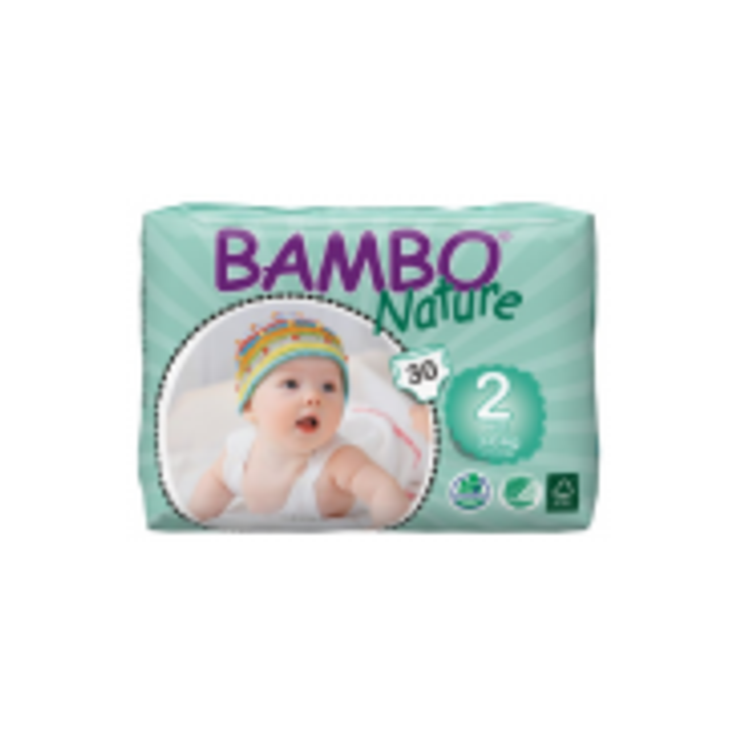 Подгузники детские органические 2 Mini 3-6 кг BAMBO Nature, 30 штук