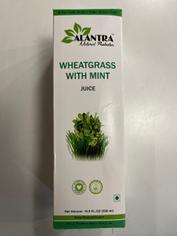 Сок аюрведический витграсс с мятой  100% натуральный АЛАНТРА, 500 мл