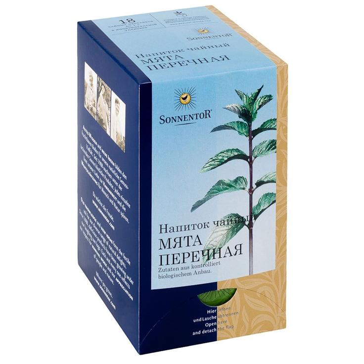 SONNENTOR травяной чай «Мята перечная» 18 пакетиков по 1 г