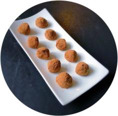 Трюфели мини-пирожные сыроедные 4 штуки в шоколадной глазури BE LOVE, 200 г