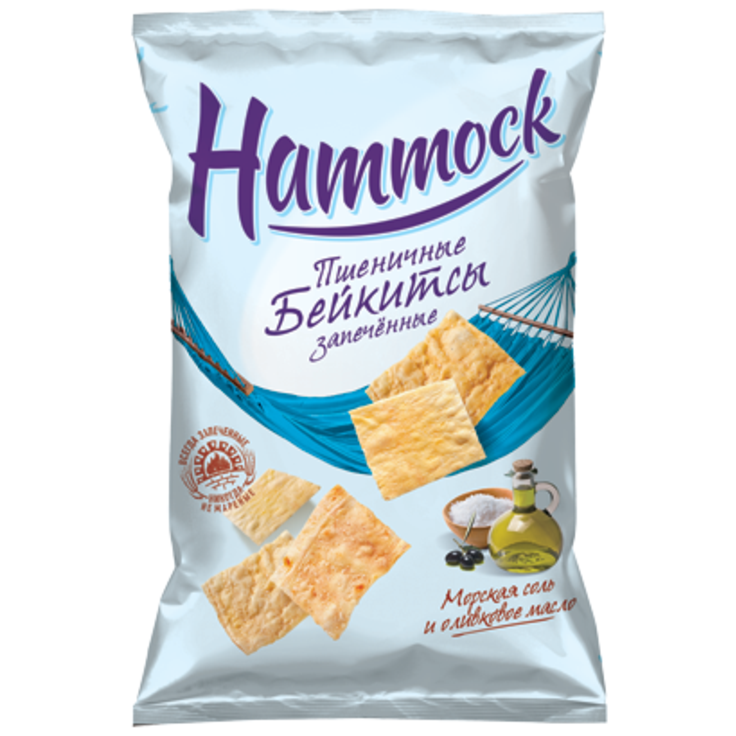 Бейкитсы пшеничные "Морская соль и оливковое масло" Hammock 35 г