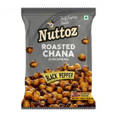 Нут с черным перцем обжареный в специях - Chana Black Pepper Pudina NUTTOZ, 150 г