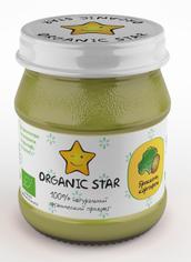 Детское пюре органическое "Брокколи-картофель" с 5 месяцев Organic Star 100 г