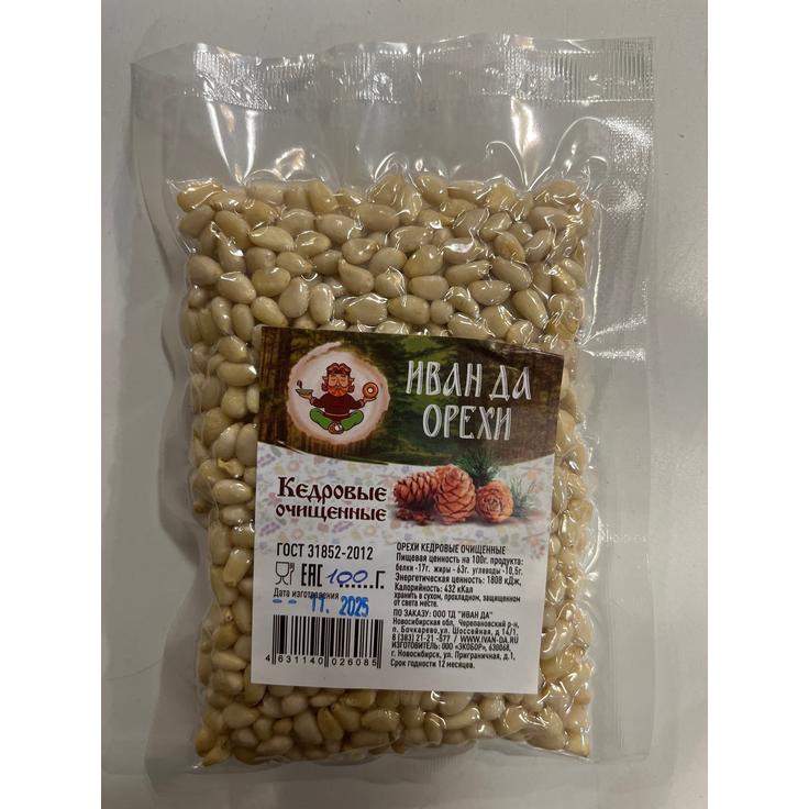 Ядра кедрового ореха сырые очищенные "Иван Да Орехи" 100 г