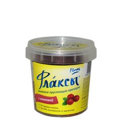 Крекеры флаксы льняные хрустящие с клюквой в тубе "Компас здоровья" 45 г