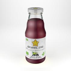 Нектар детский органический "Яблоко-Черника-Черноплодная рябина" с 6 месяцев Organic Star 200 мл