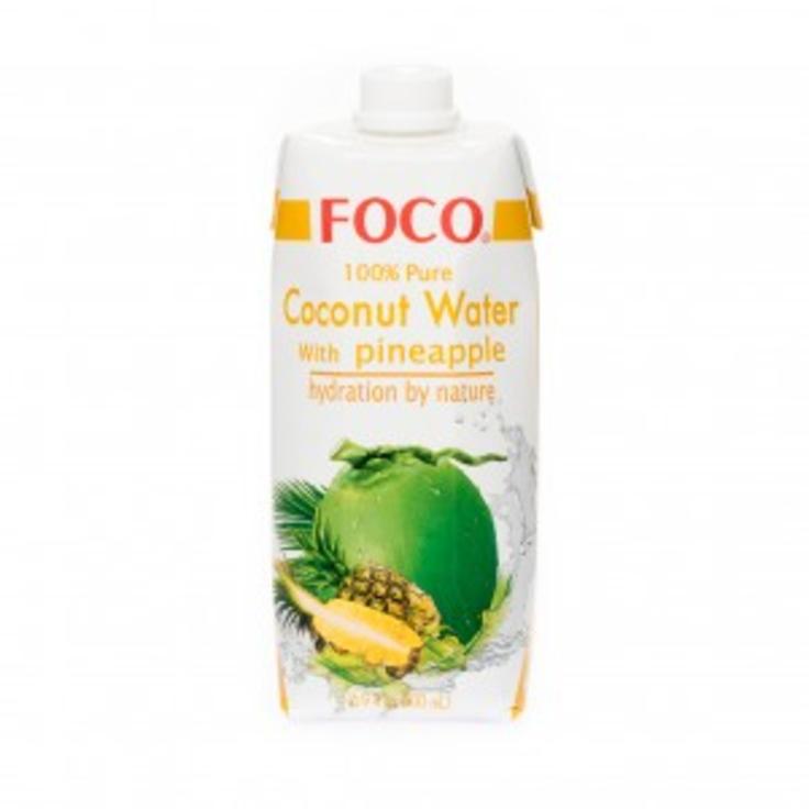 FOCO кокосовая вода с соком ананаса, 500 мл