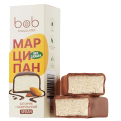 Батончик глазированный веганский "Марципан без сахара" bob 30 г
