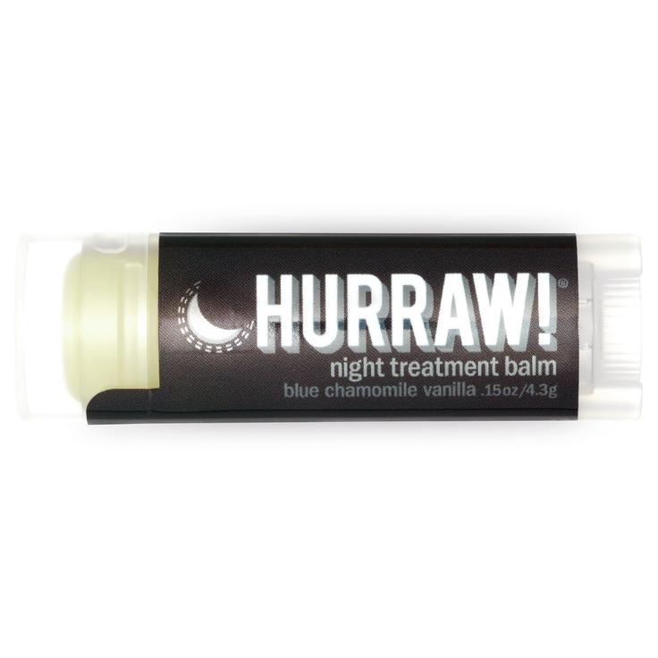 Органический бальзам для губ Hurraw! ночной лечебный с голубой ромашкой и ванилью 4.3 г