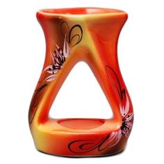 Аромалампа керамическая с ручной росписью "Цветы" 11 см