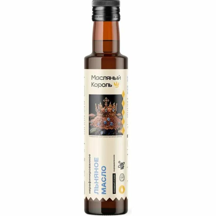 Льняное масло "Масляный король", 250 мл