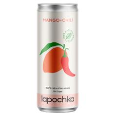 Натуральный газированный напиток без сахара "Манго и Чили" LAPOCHKA 330 мл