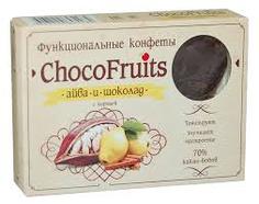 Шоколад ChocoFruits с соком айвы и корицей Живая еда", 6 шт, 90 г