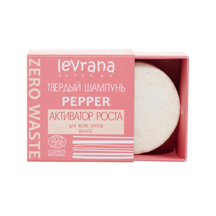 Твердый шампунь "Pepper - активатор роста" LEVRANA 50 г