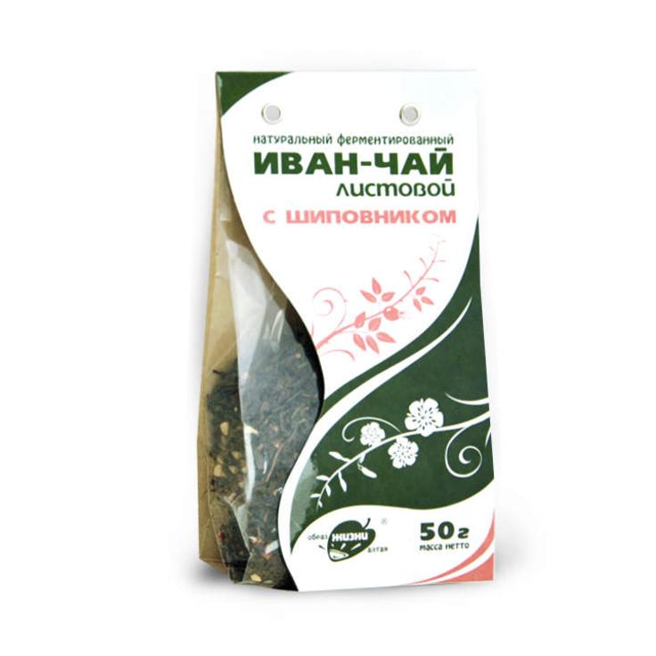 Иван-чай листовой с шиповником "Образ жизни" 50 г