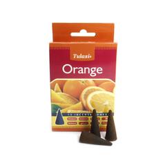 Благовония Tulasi-Sarathi безосновные Orange - Апельсин, 15 конусов
