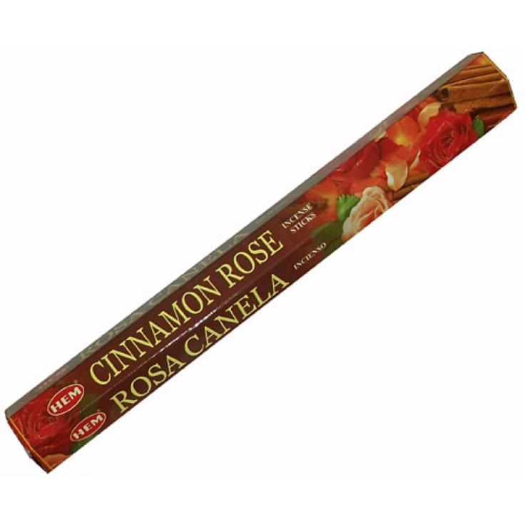 Благовония HEM Cinnamon Rose - Корица и роза, 20 палочек