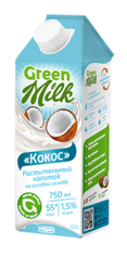 Рисовое молоко "Кокос" Green Milk СОЮЗПИЩЕПРОМ 750 мл