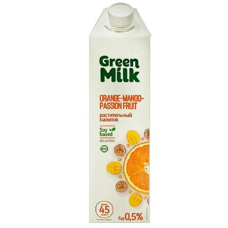 Соевый напиток "Апельсин-Манго-Маракуйя" Green Milk СОЮЗПИЩЕПРОМ 1 л