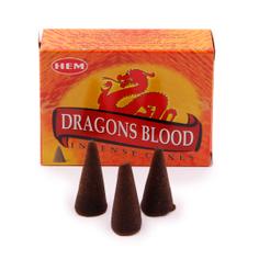 Благовония HEM безосновные Dragon Blood - Драконья кровь, 10 конусов