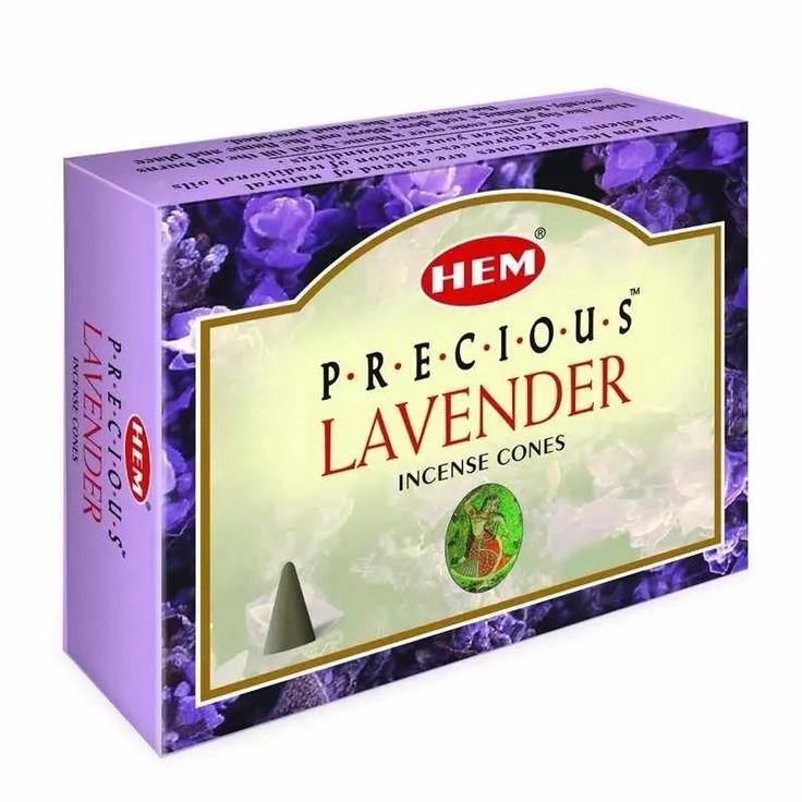 Благовония HEM безосновные Precious Lavender - Драгоценная лаванда, 10 конусов