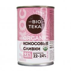 Органические кокосовые сливки BIOTEKA (жирность 22%-24%), 400 мл