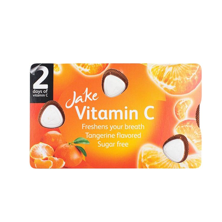 Леденцы JAKE без сахара с витамином C 15 штук 18 г - Мандарин