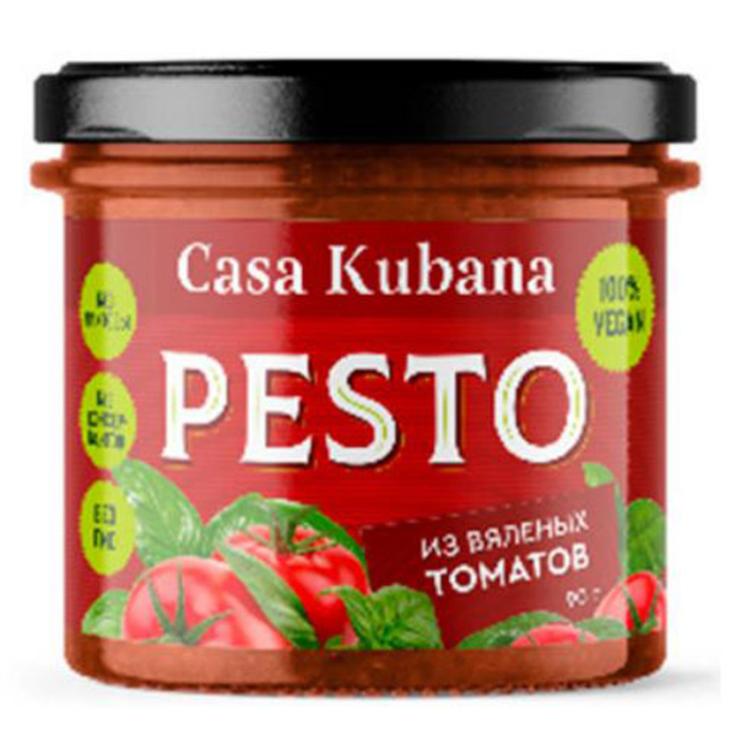 Соус песто с вялеными томатами постный Casa Kubana, 90 г