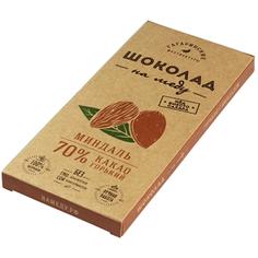 Горький шоколад 70% на меду с миндалем "Гагаринские мануфактуры", 45 г