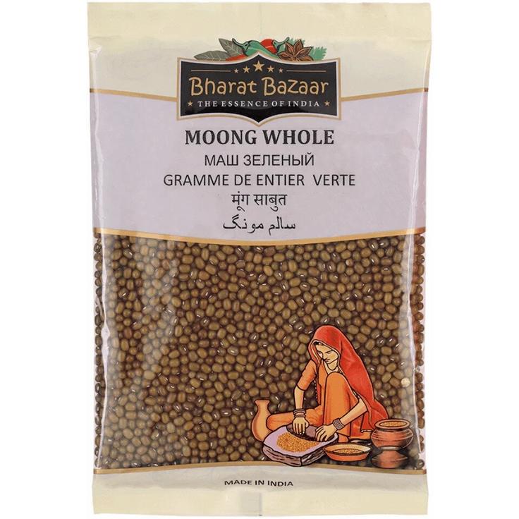 Маш черный URAD MOONG WHOLE Bharat Bazaar, 500 г