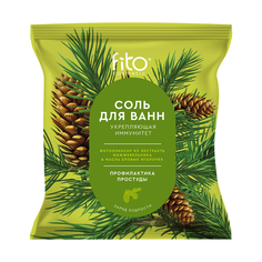 Соль для ванн УКРЕПЛЯЮЩАЯ ИММУНИТЕТ ELIXIRICA, ФИТОКОСМЕТИК 500 г