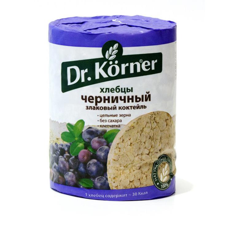 Хлебцы Dr.Korner "Злаковый коктейль черничный", 100 г