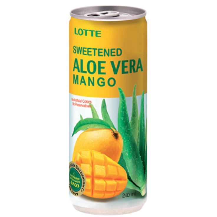 Напиток Алоэ вера натуральный со вкусом манго LOTTE, 240 мл