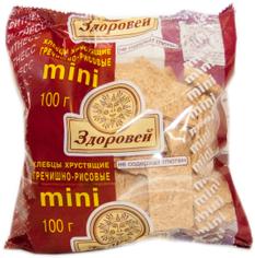 Хлебцы-мини гречнево-рисовые безглютеновые "Здоровей" 100 г