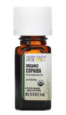 Копайба, 100% эфирное масло органическое Aura Cacia, 7.4 мл