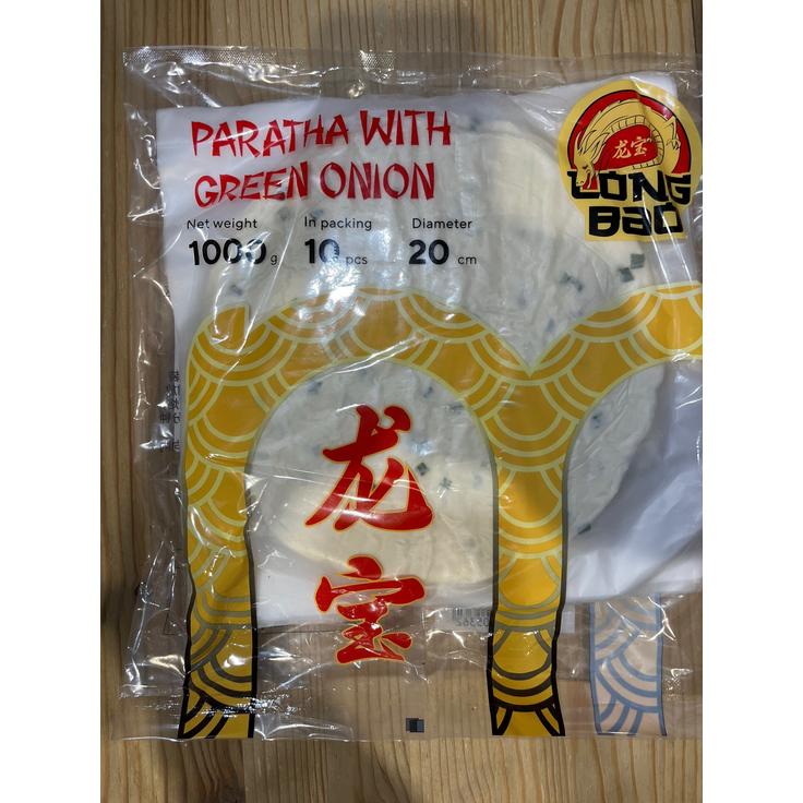 Лепешка Роти Парата с зеленым луком замороженная Long Bao 10 штук 1 кг