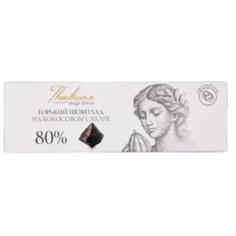 Горький шоколад 80% с ванилью и кокосовым сахаром THEOBROMA Пища Богов, 30 г