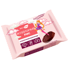 Воздушный рис с гречкой безглютеновый в молочном шоколаде без сахара ВАСТЭКО 27 г
