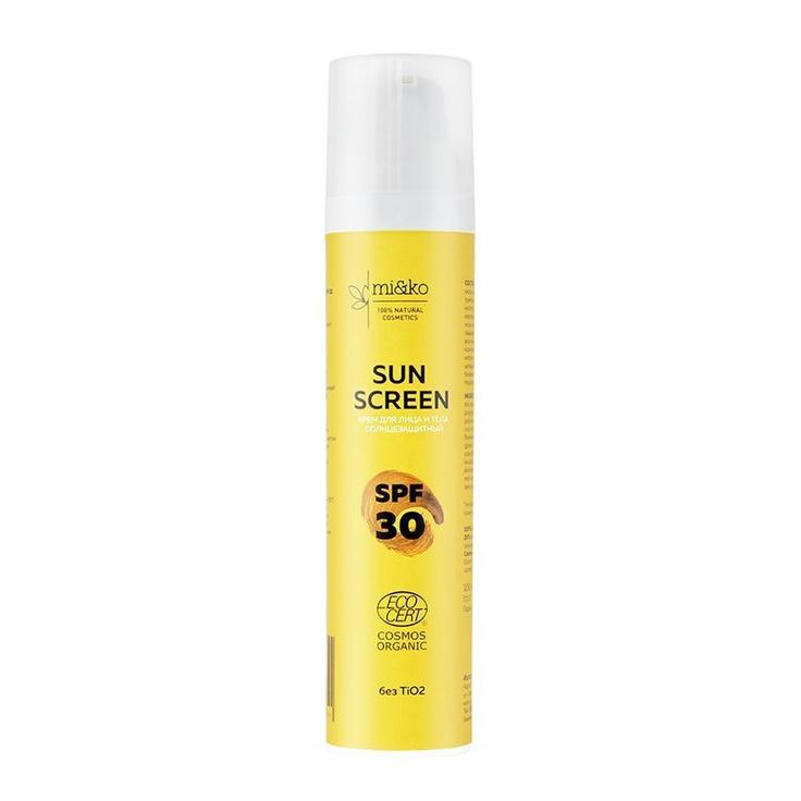МиКо солнцезащитный крем для лица и тела Sun Screen SPF30 COSMOS Organic 100 мл