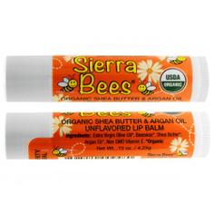 Органический бальзам для губ Sierra Bees на основе натурального масла ши и арганового масла 4.25 г